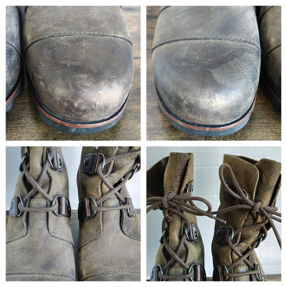 Sorel Joan of Arctic Brown Wedge Boot Lace Up Size 10 - Picture 2 of 16